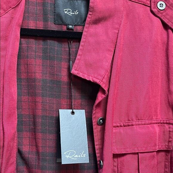 Red Maverick Women's Jacket by Rails - Picture 7 of 7